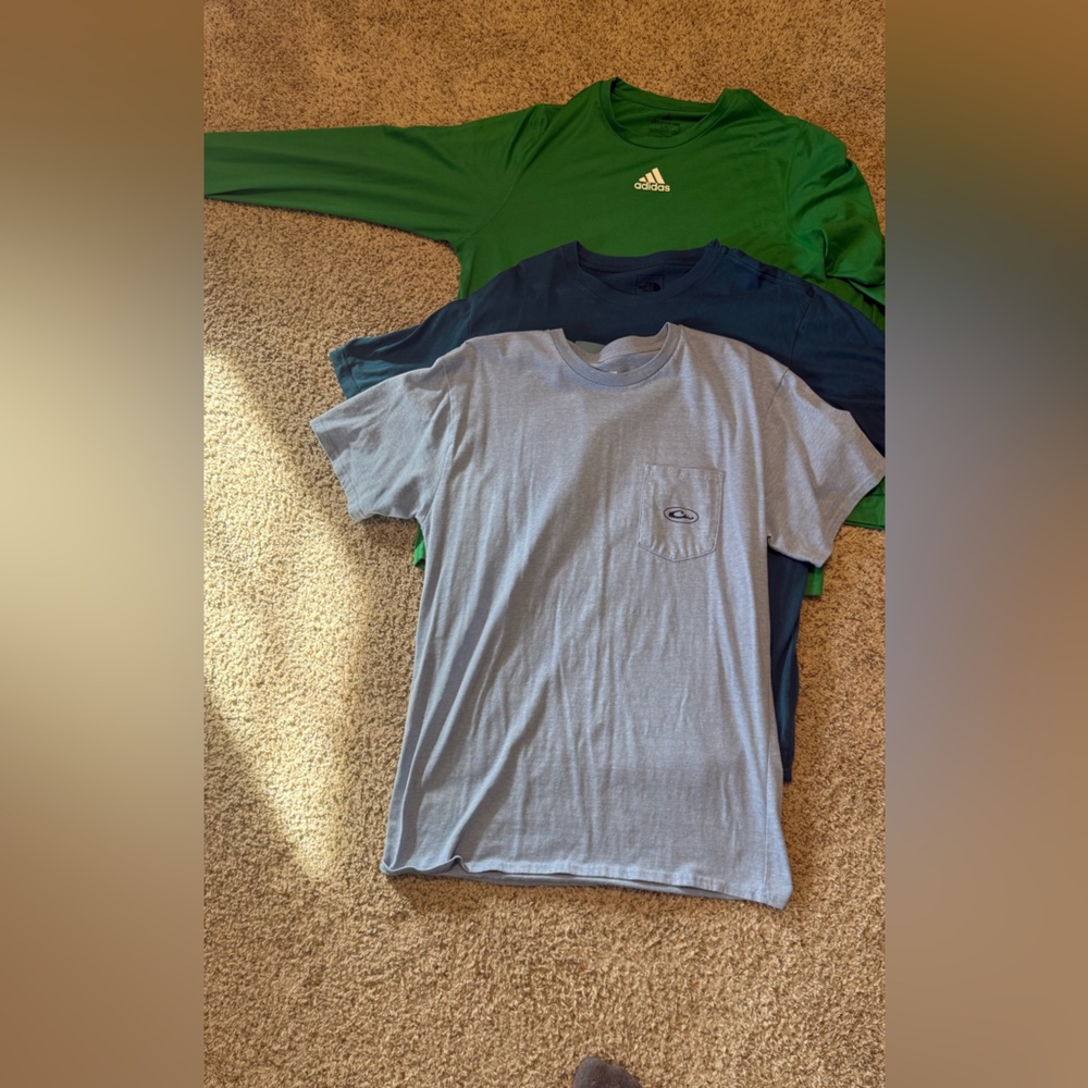 T Shirt Bundle- North Face, Adidas, Drake Waterfowl